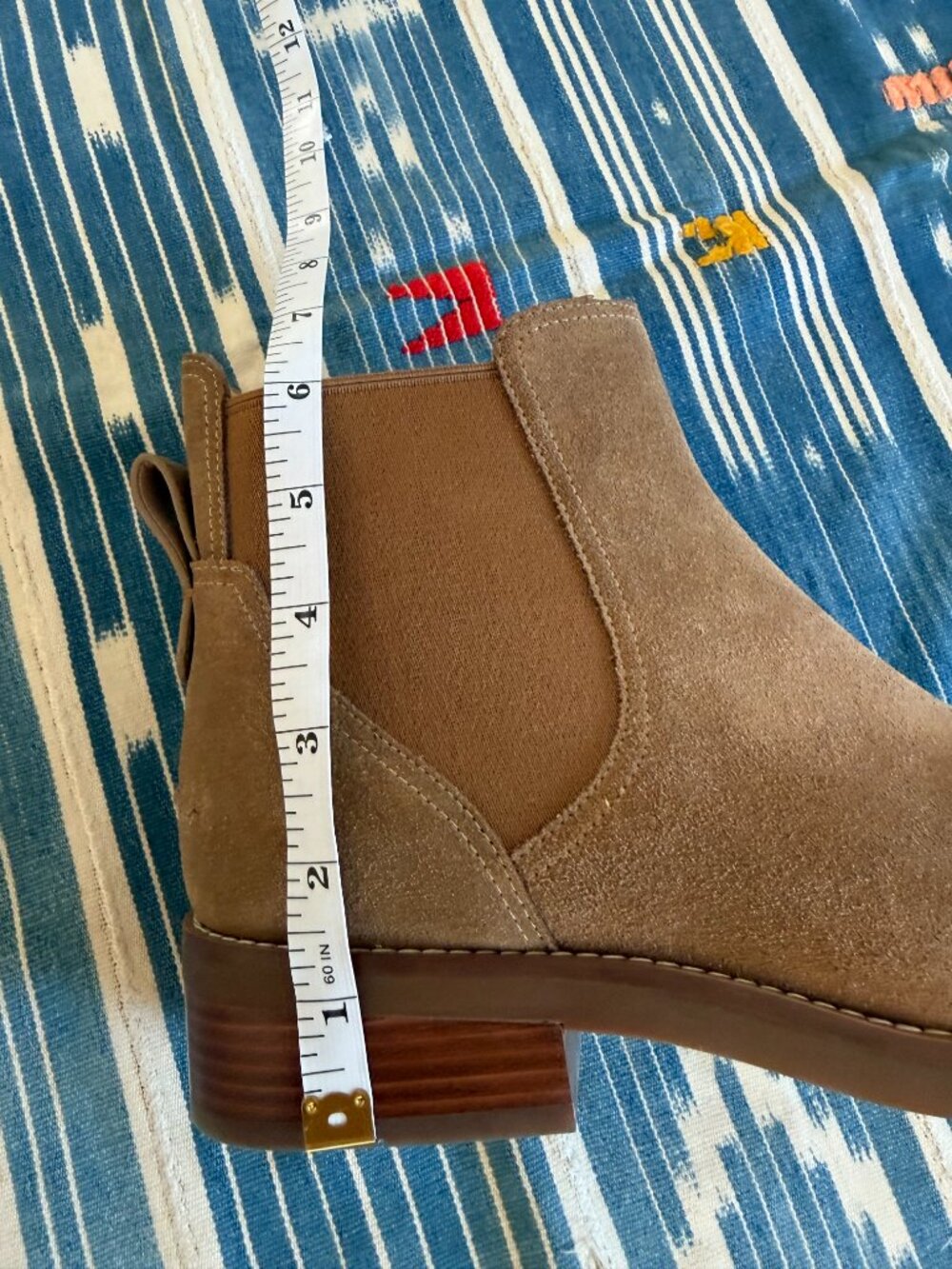 Cole Haan Rebecca Suede Chelsea Booties Golden Toffee 8.5 Medium - Picture 9 of 9